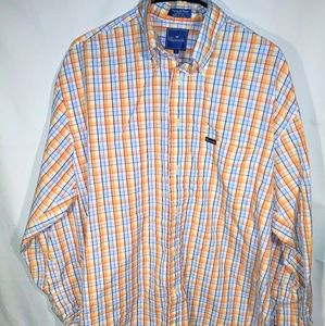 Faconnable Orange/Blue/White Flannel